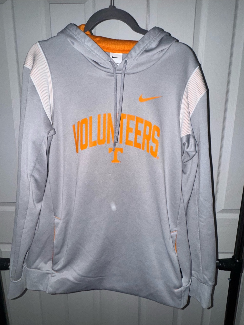 Nike Gray Crewneck Hoodie with Orange Tennessee Volunteers Graphics